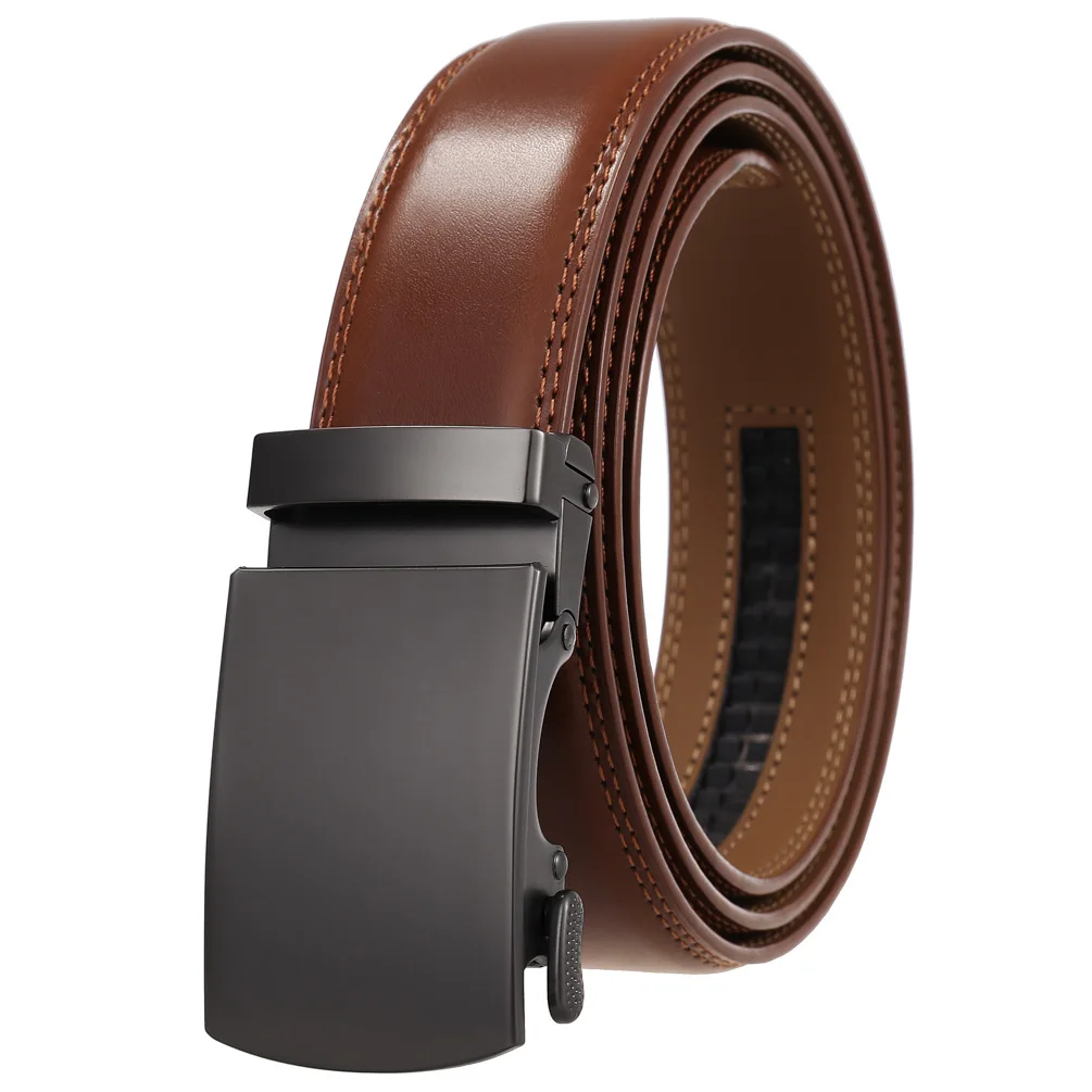 Männer Gürtel Echtes Leder Strap Männlich Bund Automatische Schnalle Business Gürtel für Männer Hohe Qualität Gürtel Gürtel Für Jeans – Detail 32
