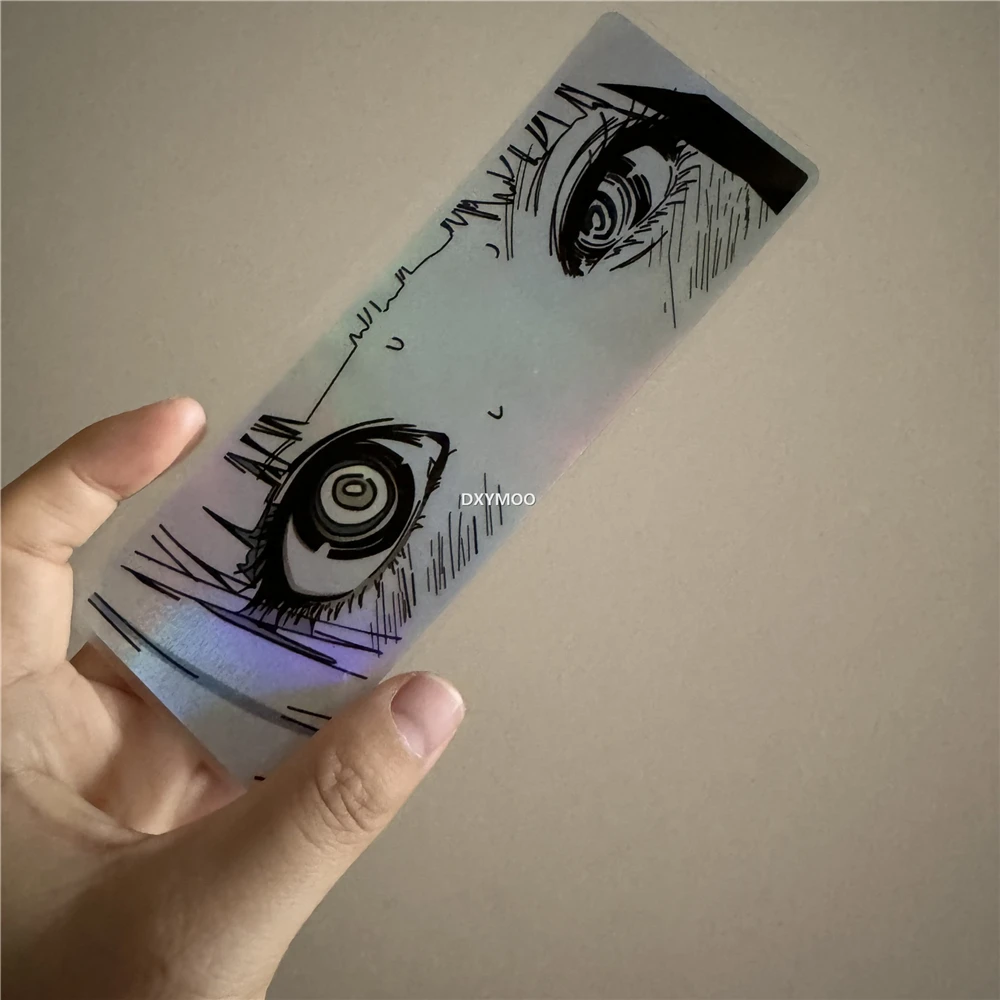 

1pc Japanese Anime Girl Peeker Sticker Waterproof Laser Vinyl Decal for Motorcycle Racing Auto Window