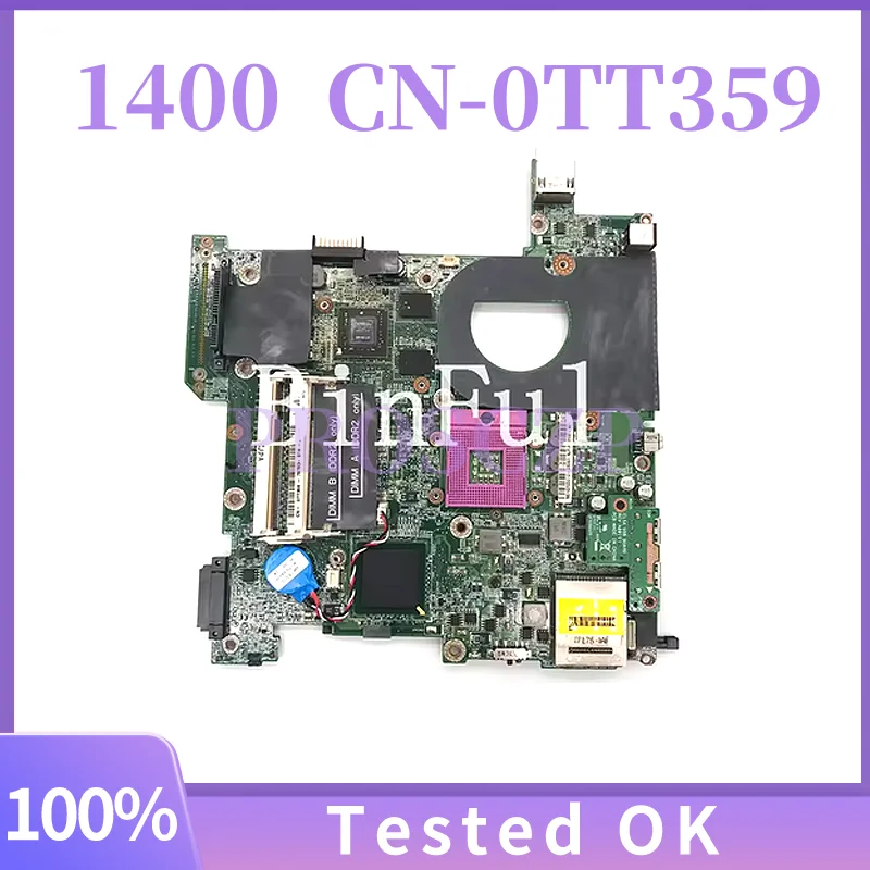 

Материнская плата для ноутбука Dell Vostro 1400, CN-0TT359 0TT359 TT359, материнская плата G86-631-A2 PM965 DDR3, 100% полное тестирование, работает хорошо
