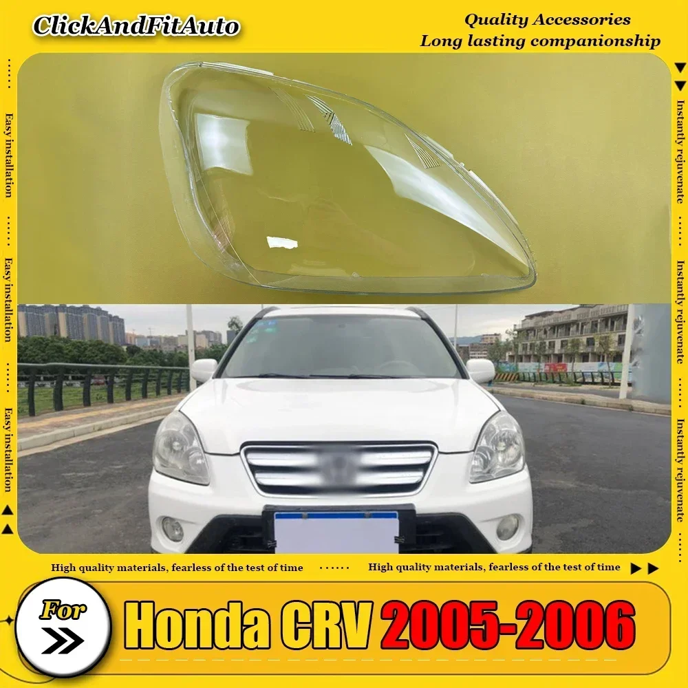 

For Honda CRV 2005 2006 Headlamp Lamp Shell Headlight Cover Transparent Lens Plexiglass Replace Original Lampshade