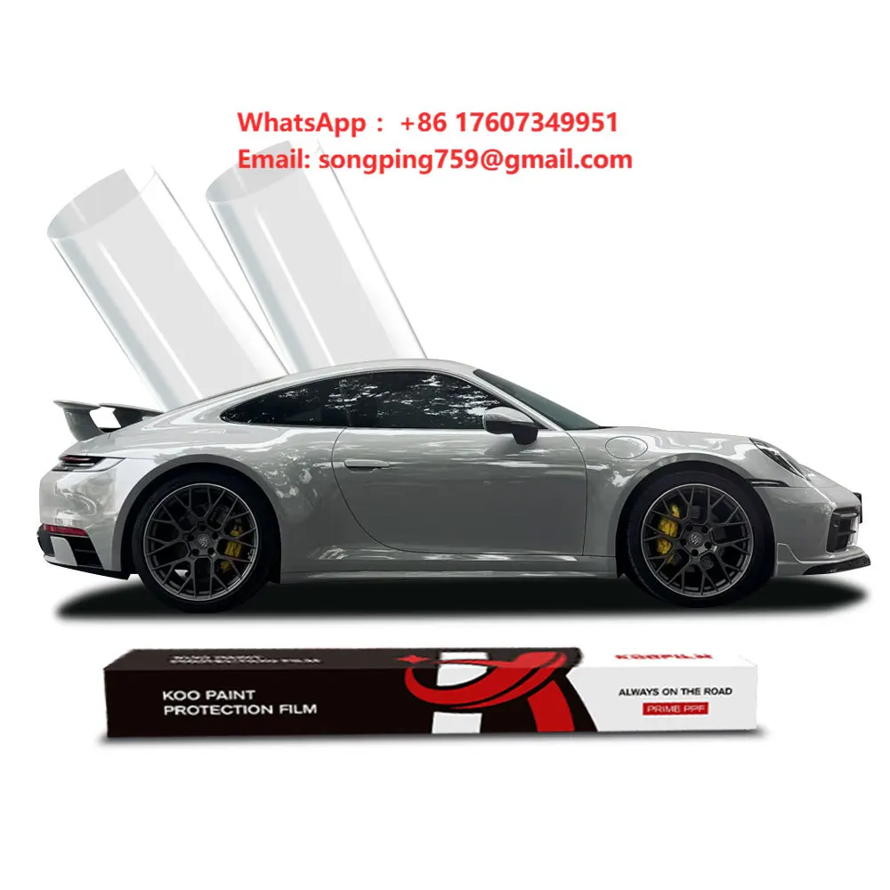 7.5mil Hydrophobic Car PPF TPU Wrap Interior Paint Protection Film Self Healing Anti Scratch UV Proof Functions for Car Body