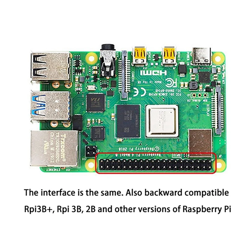 Carte GPIO 6 000 pour Raspberry Pi 4B/3B +/3B, 1 Point 3 Broches