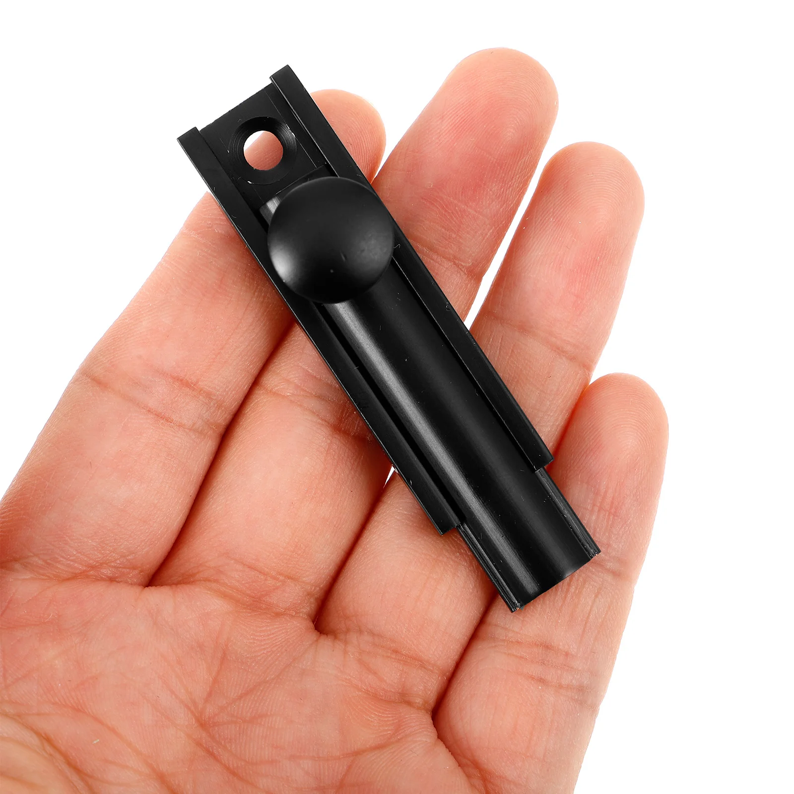 

Sliding Door Latch Lock Security Device Metal Reinforced Lock No Drilling Indoor Installation Rust Resistant for Bathroom