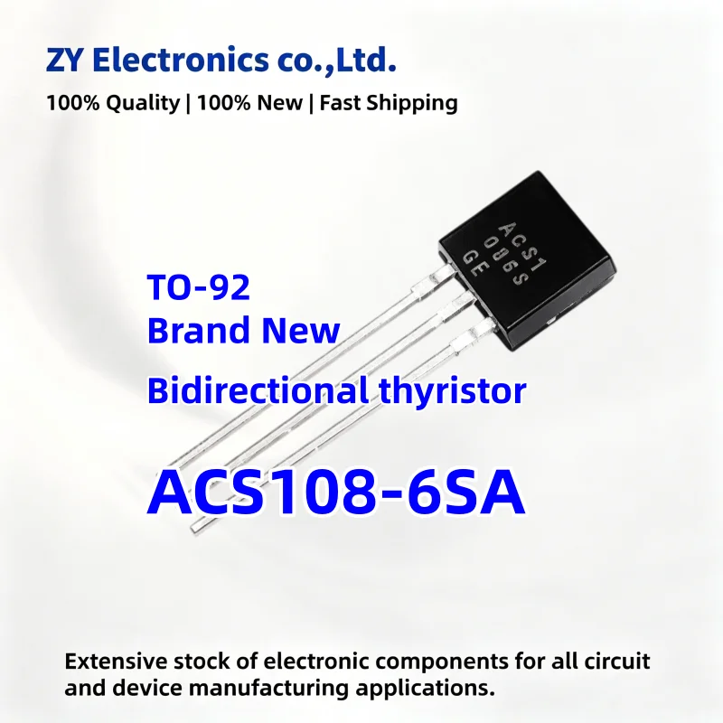 (10-100PCS) New ACS1086S ACS108-6SA-TR ACS108-6SA TO-92 Bidirectional thyristor Triac