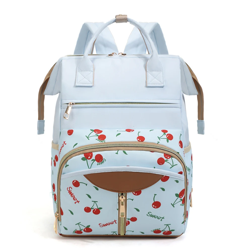 ママバッグ ブルーチェリー 多層収納 クイックグラブ 紛失防止・盗難防止 ママと赤ちゃんのための良いもの 収納