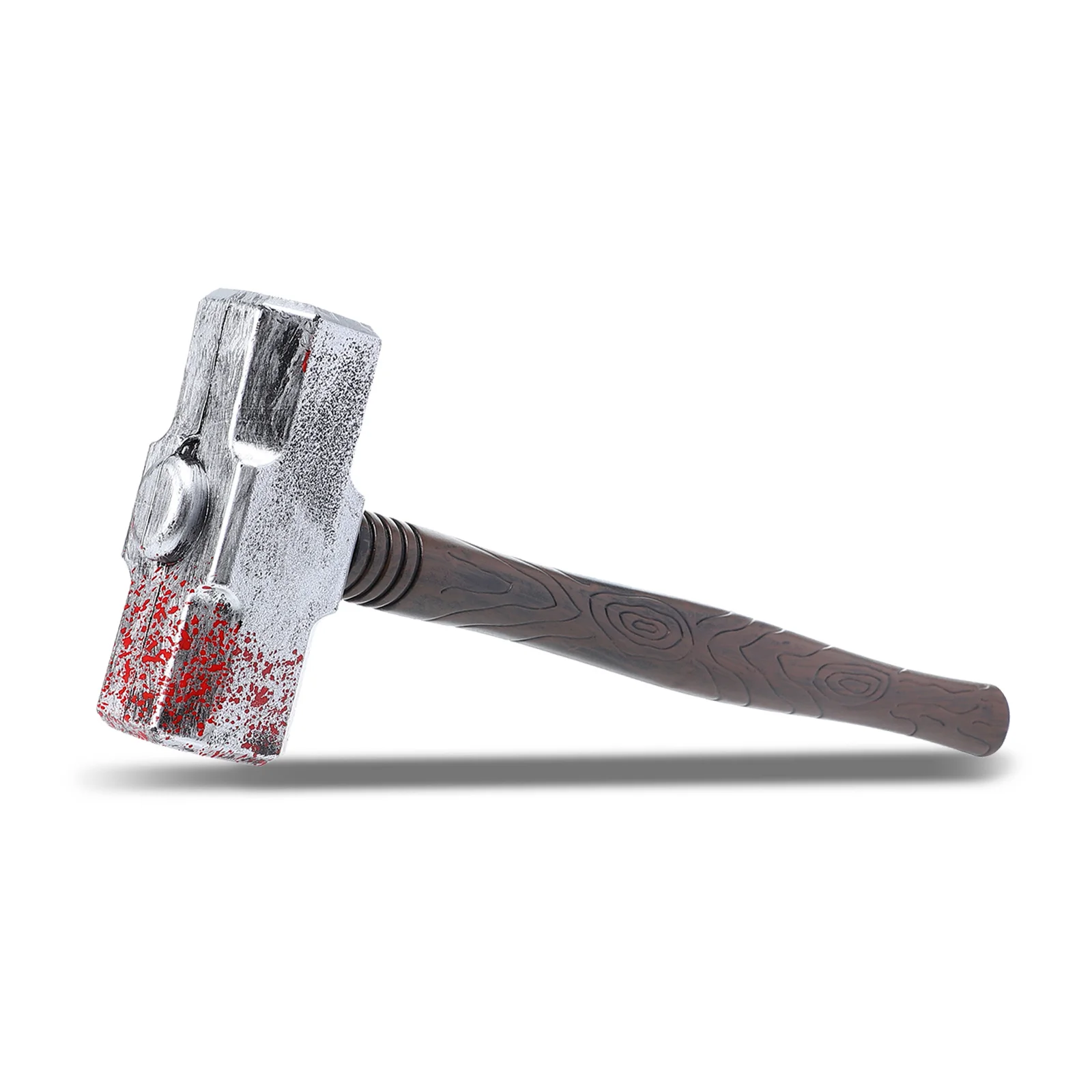 مطرقة لعبة الهالوين مع تأثير انسكاب الدم قطعة واحدة من أداة مزحة بلاستيكية كهدية للحفلات