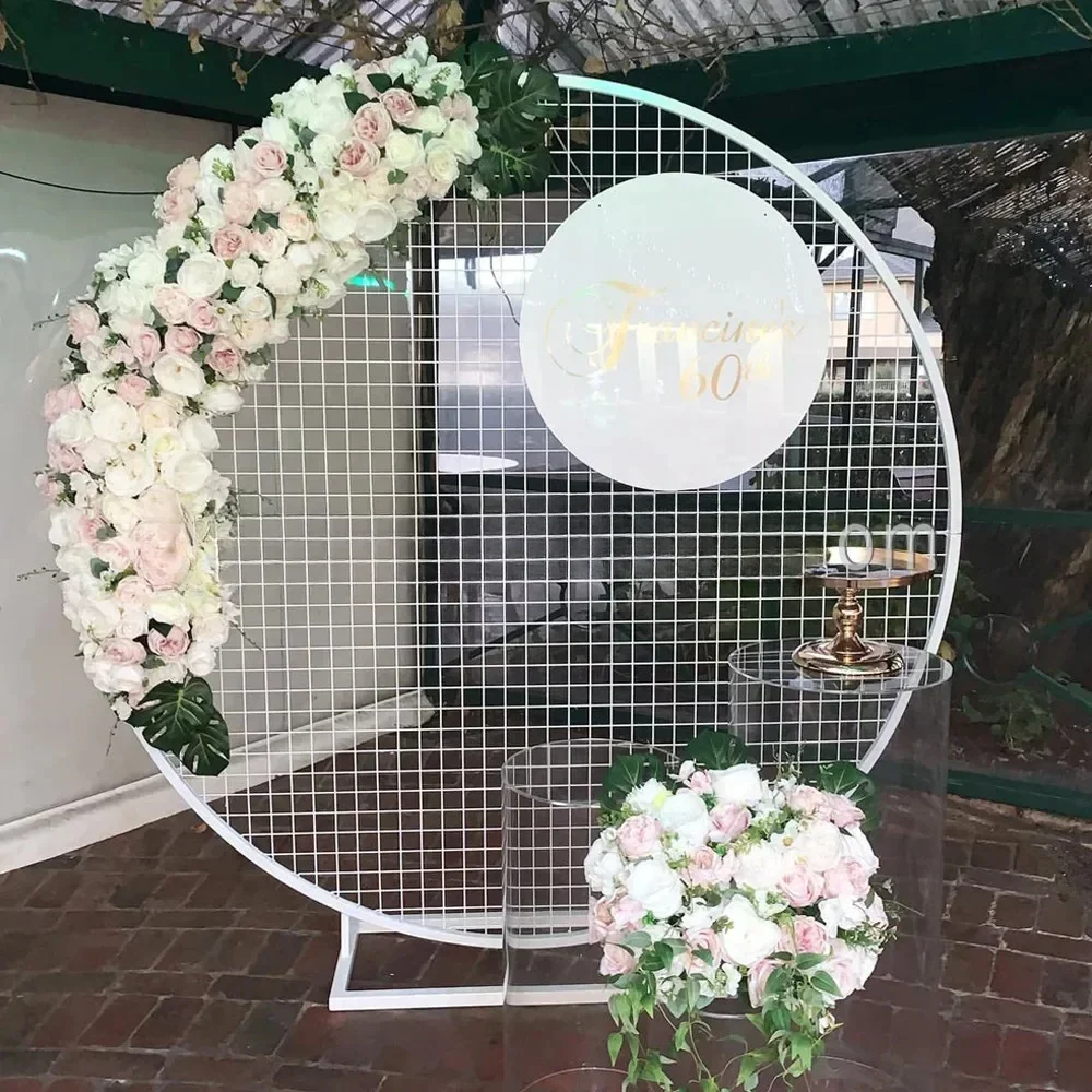 Event party supplies, 2-meter white circular wedding background, popular for wedding decoration