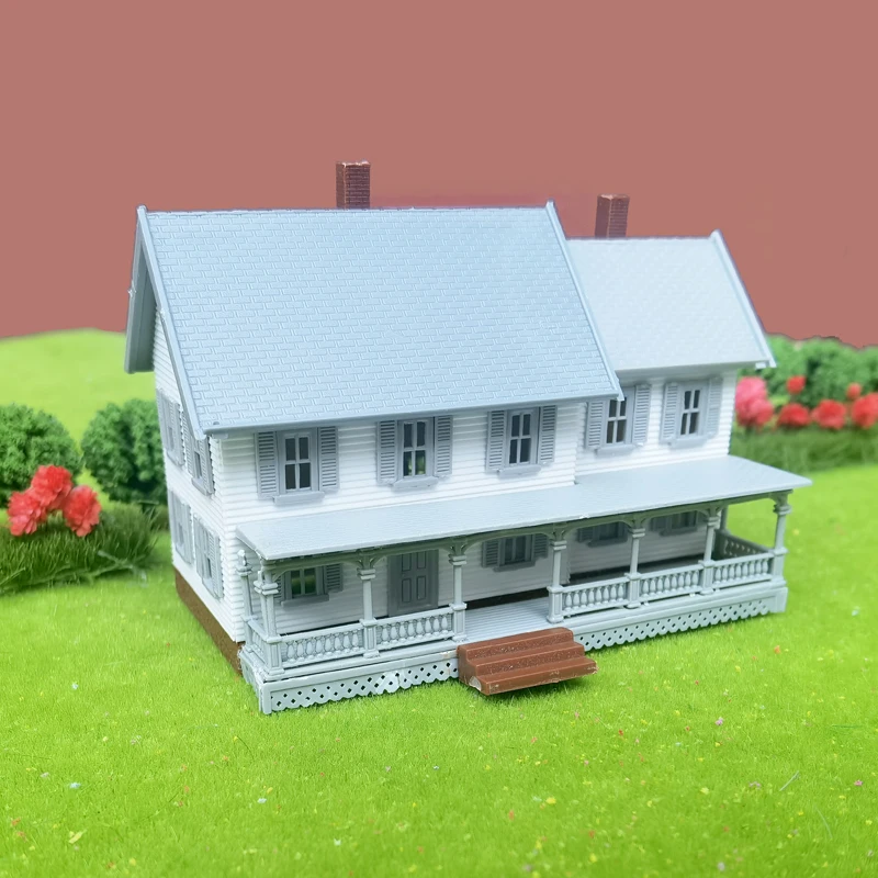 1/160 N scale European-style house residential model house building scale kit model train Railway layout