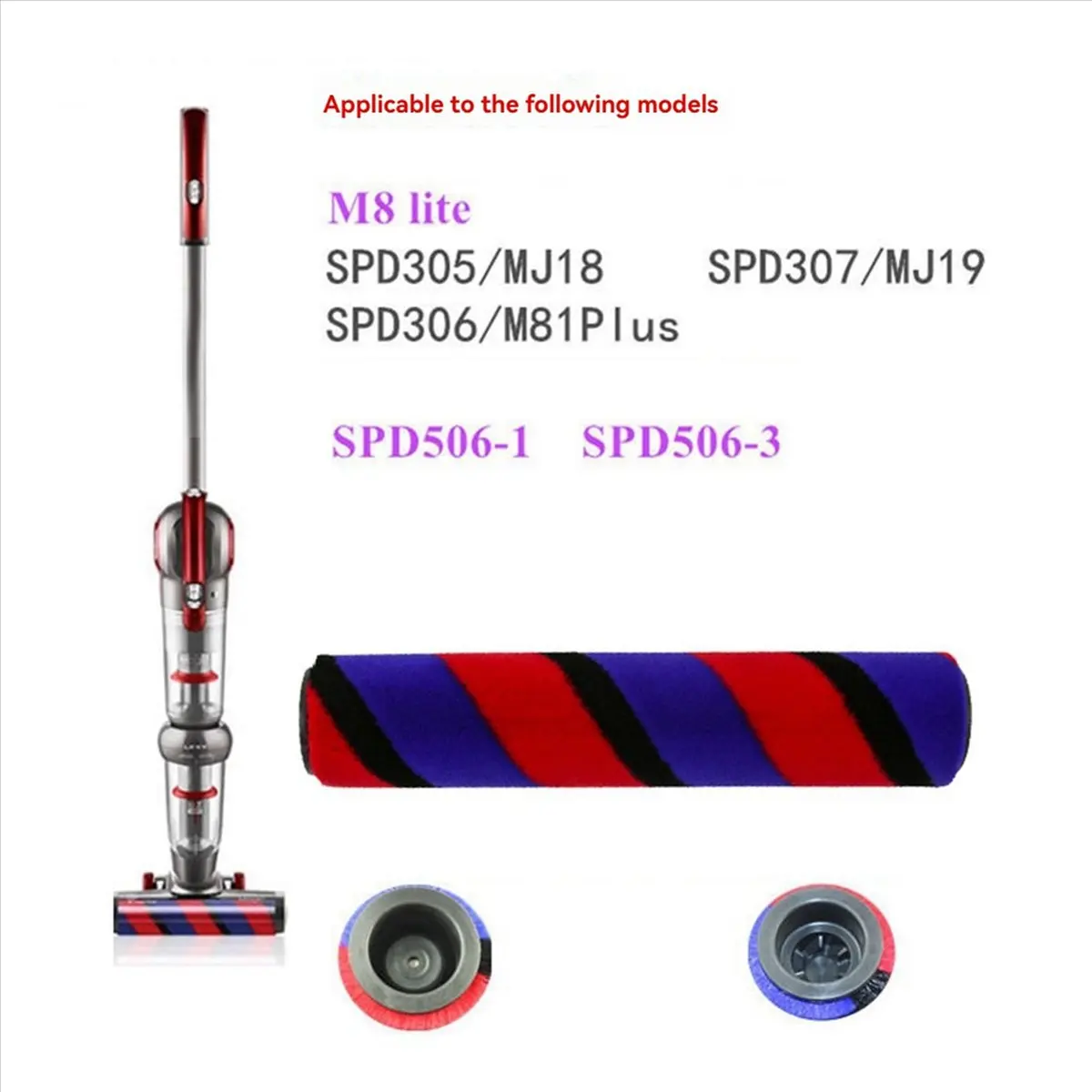 A92G New Improved Roller Brush for Spd303/Spd306/Spd506 Series Vacuum Cleaner Replacement Spare Kit