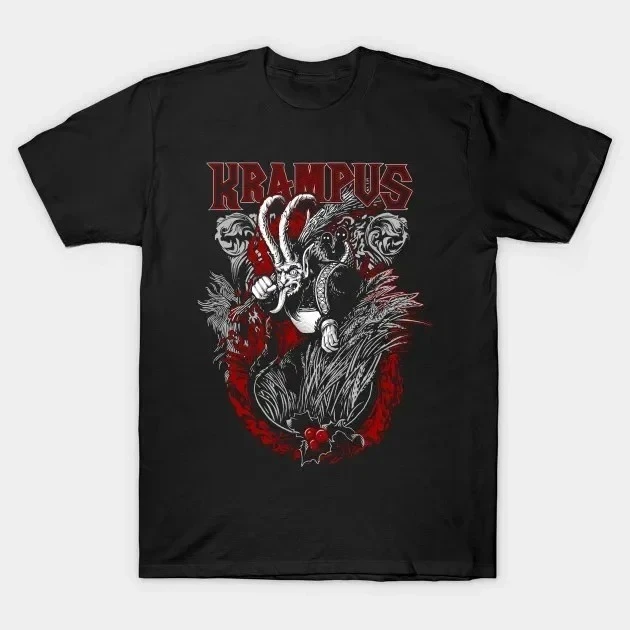 Unique Krampus T-Shirt 100% Cotton O-Neck Summer Short Sleeve Casual Mens T-shirt Size S-3XL