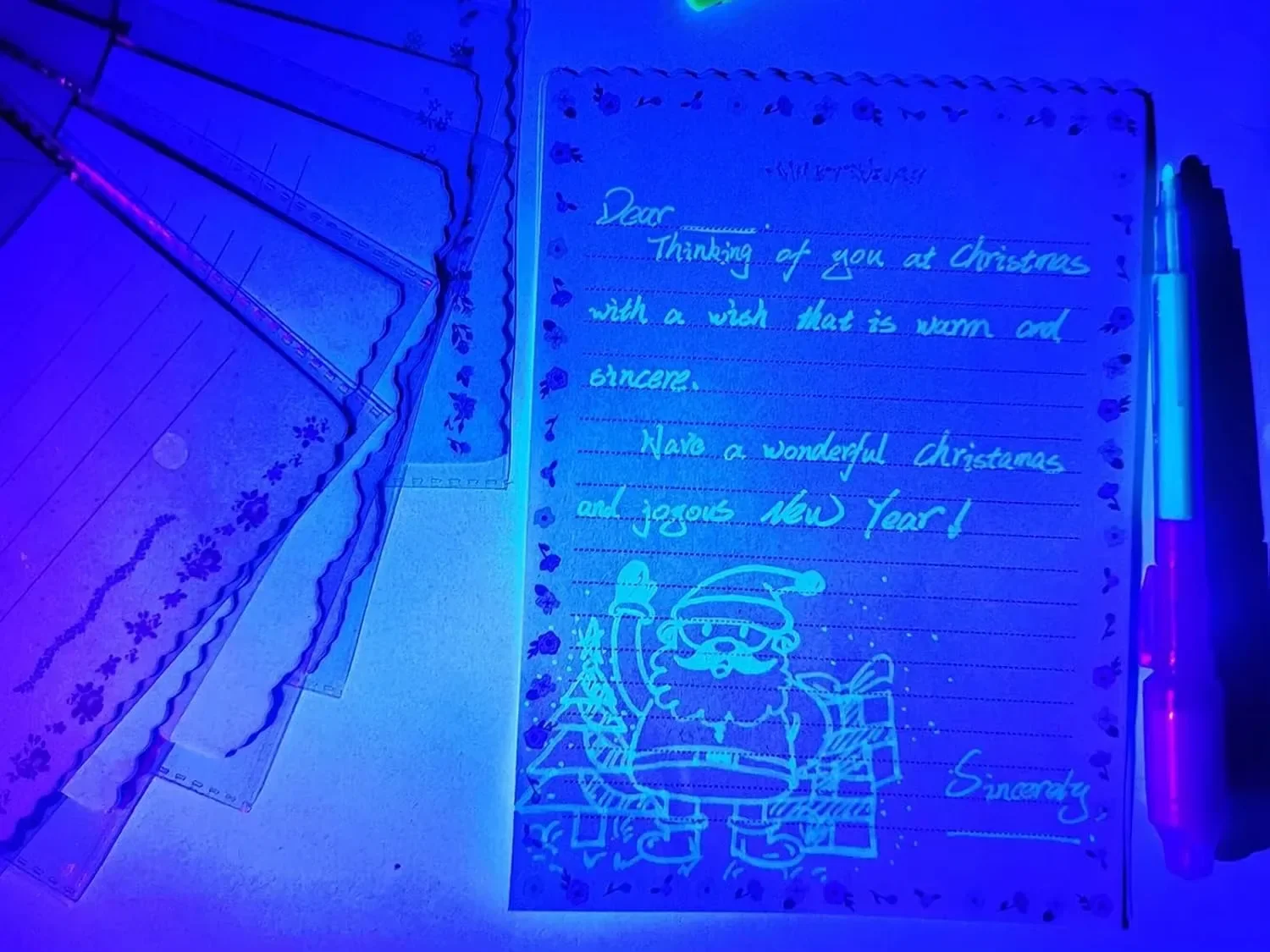 4–12 Stück unsichtbarer Tintenstift, Spionagestift mit UV-Licht, magischer Marker für geheime Nachricht, Schatzkiste, Preise, Kinderparty, Gastgeschenke, Spielzeug, Geschenk – Detail 12