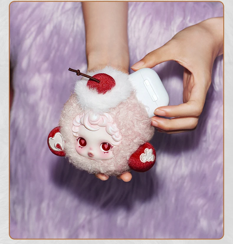 Authentieke POPMART SKULLPANDA Sleepless Theater Series oortelefoon Case Perifere hanger cadeau Verrassing xmas Mystery Box speelgoed