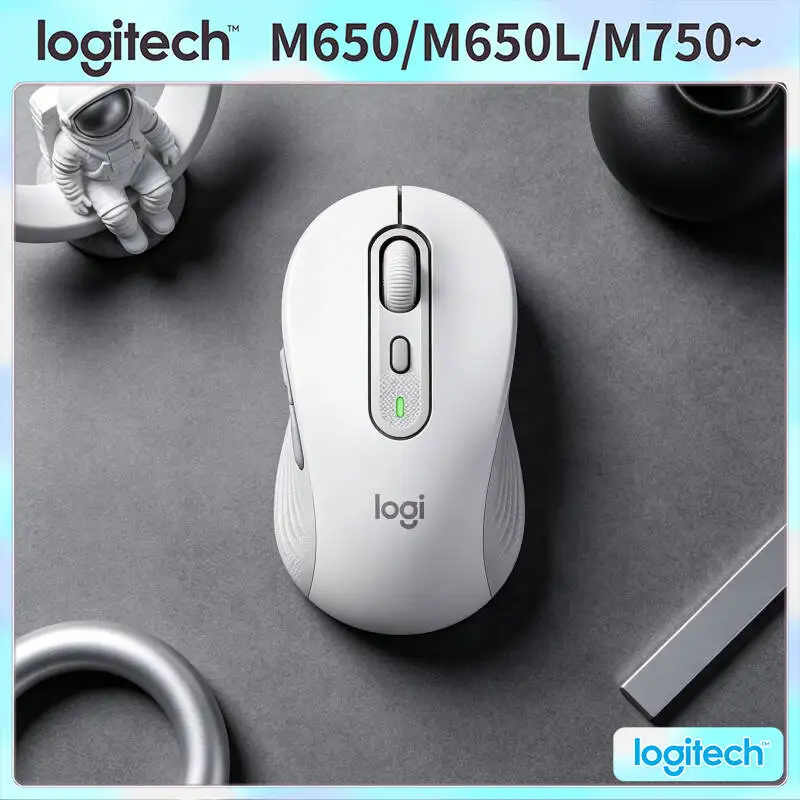 Logitech M650/M650L Wireless Mouse - 5 Programmable Buttons, 4000 DPI Sensor, 10m Range, 20-Month Bluetooth Battery