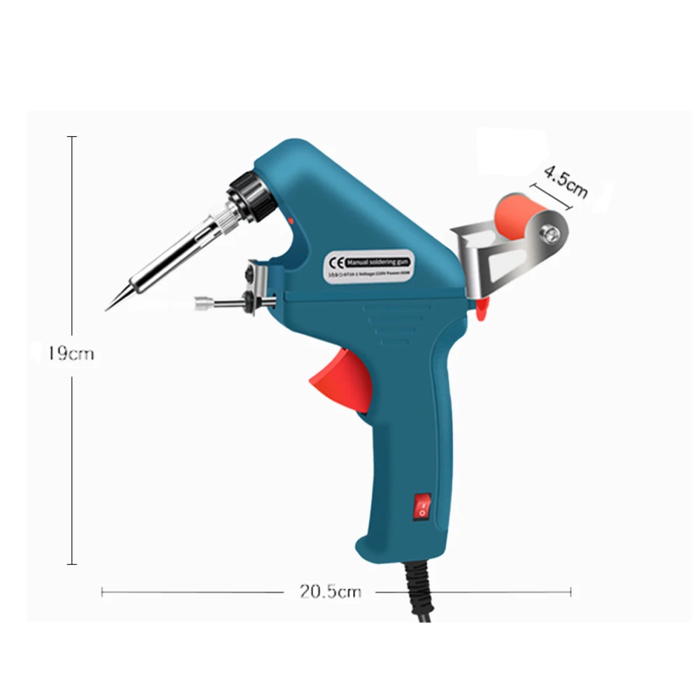 Adjustable Temperature Soldering Iron 220V 60W Auto Feed Tin Gun Hand Held Internal Heating Welding Tool For Electronics view 6