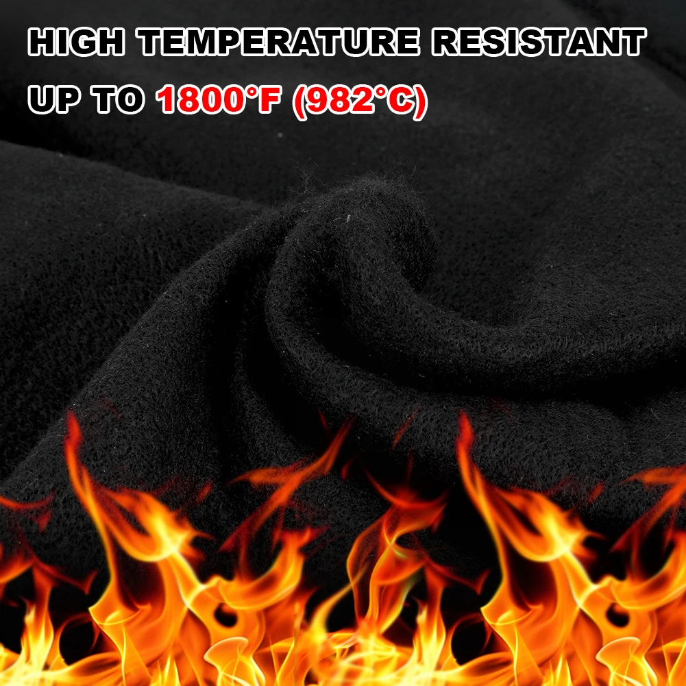 

Fireproof Welding Blanket Up To 1800°F Flame Retardant Fabric Carbon Felt Fireproof Welding Blanket for Torch Solder Plumbers