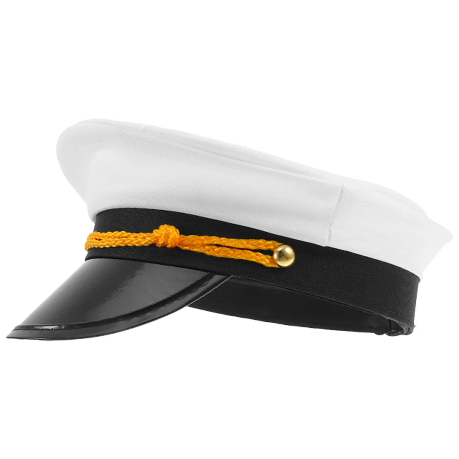 

Adjustable Sailor Captain Hat Embroidered Anchor Yacht Beach Wedding Halloween Costume Party Cosplay Accessory