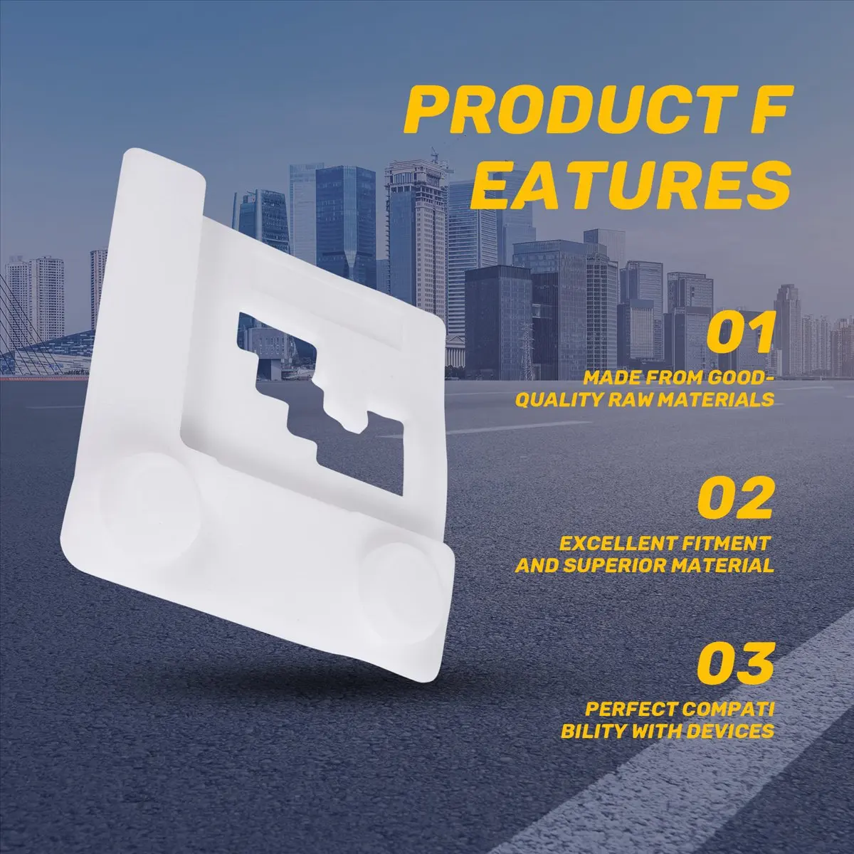 #41W Dustproof Gear Box Cover,Car Dustproof Gear Box Cover for Toyota Land Cruiser 200 LC200 16-20 (white)