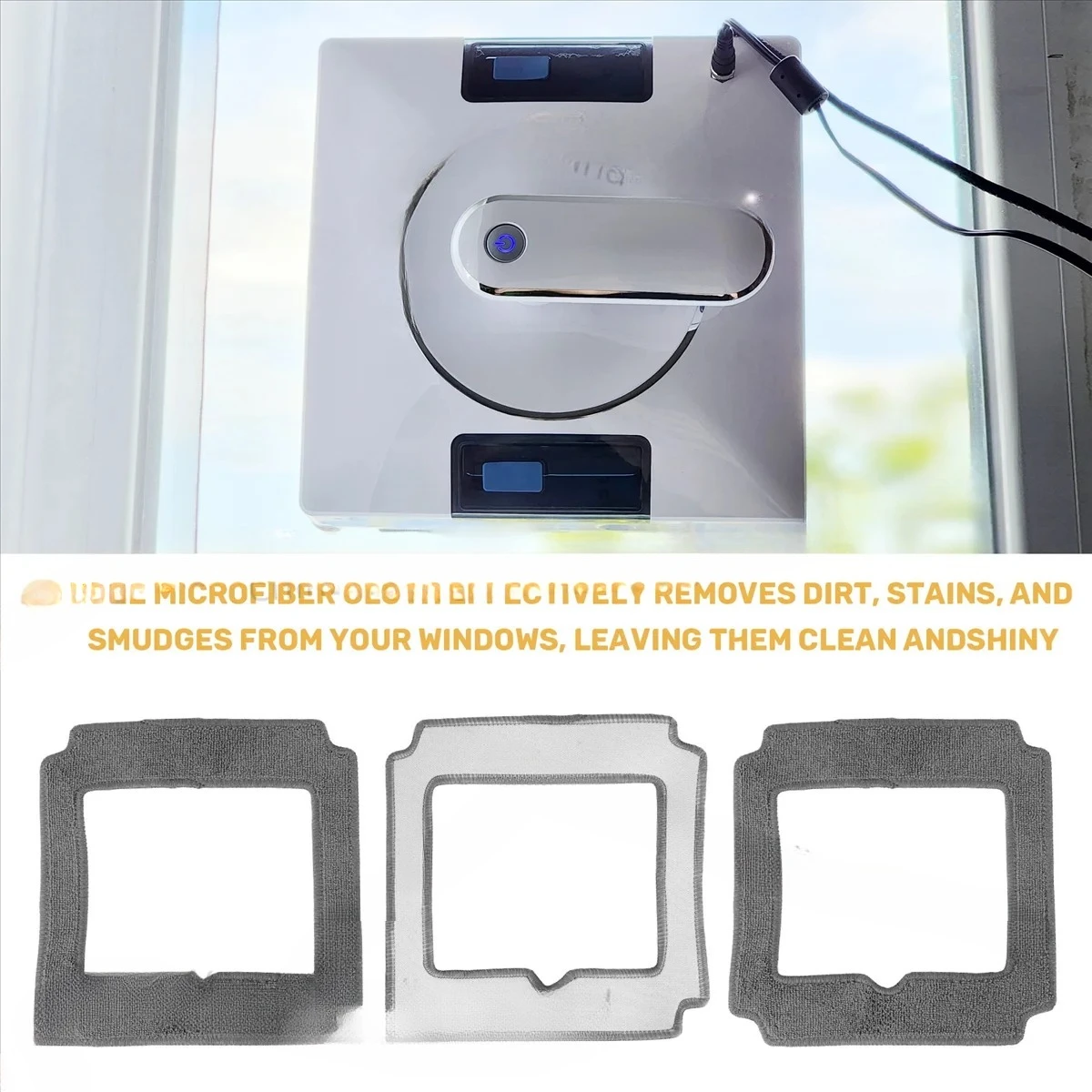 The New 6PCS Window Cleaning Robot Mop Cloth Cleaning Rag Towel Dust Cloth Cleaning Cloth for LIECTROUX YW509