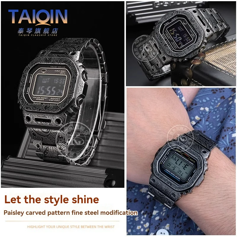 5600/5000 Metal strap Watch Case Bezel Frame For Casio G-Shock DW