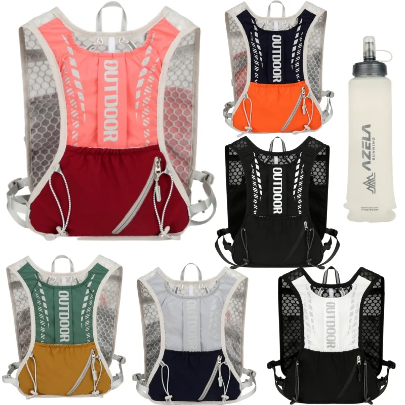 

Running Hydrating Vest Backpack Ultralight Trailer Jogging Vest Men Women Breathable Sports Vest With Water Bottle 500ML