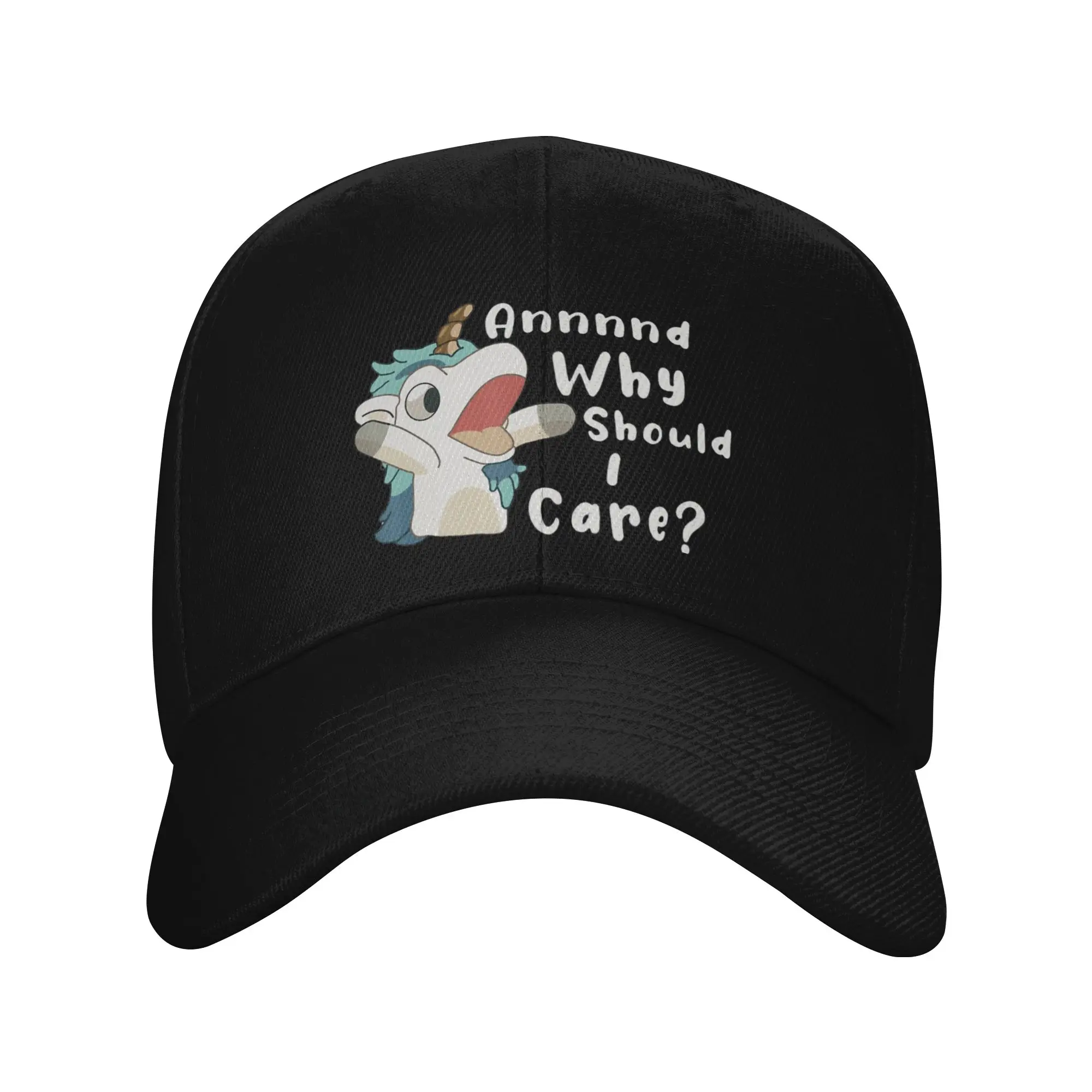 Why Should I Care Funny Sarcastic Unicorn Dad Mom Baseball Cap  Outdoor Sport Wholesale Trucker Hat Women Men Baseball Caps