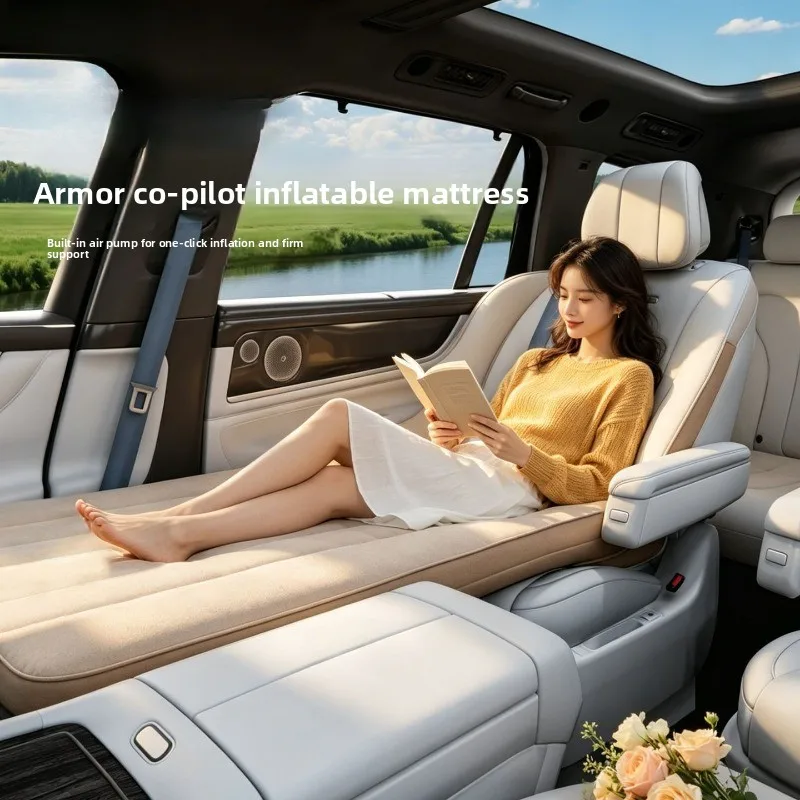 Inflatable mattress Co-pilot sleeping artifact special car mattress, self-driving long-distance lying flat folding pad