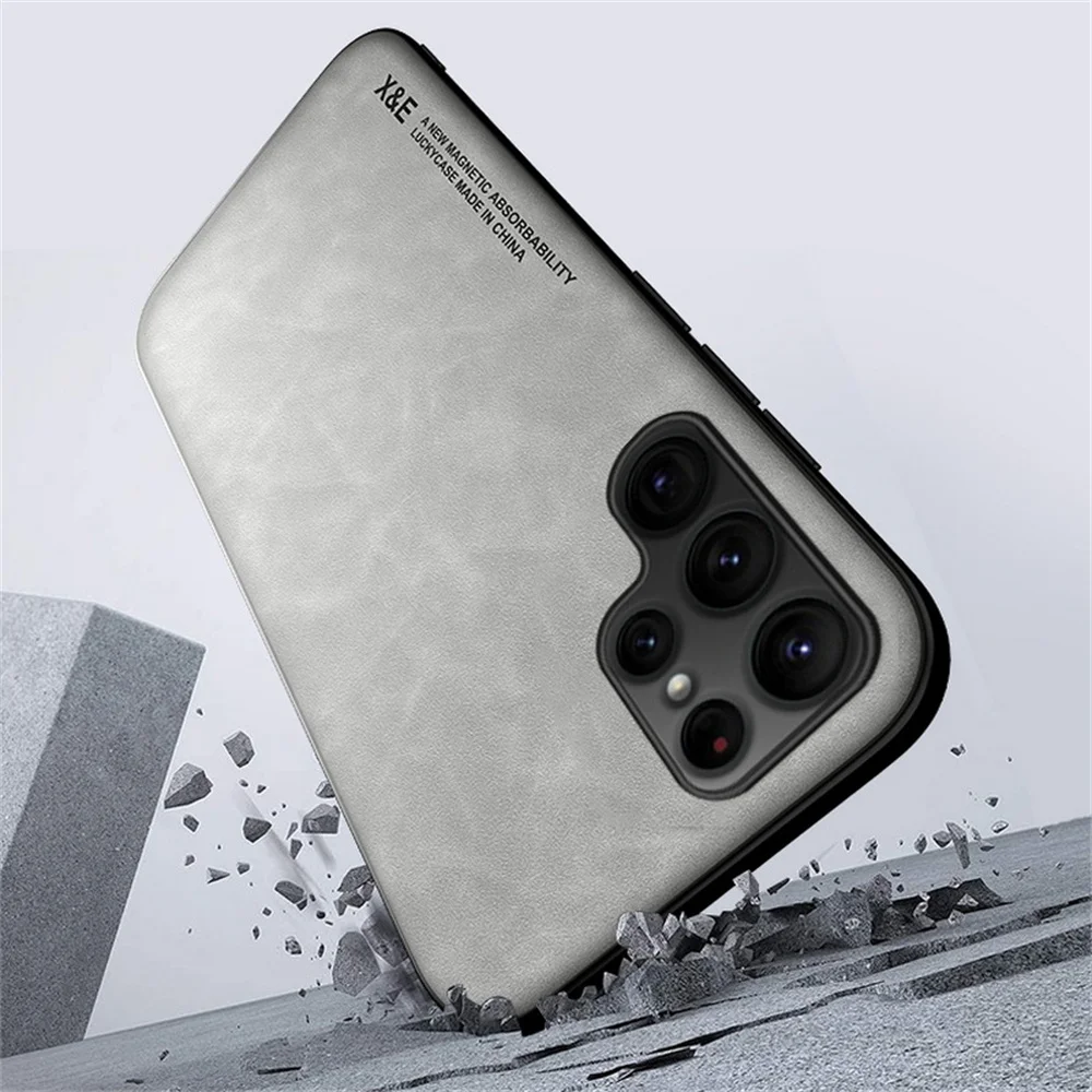 Magnetic Leather Case For Samsung Galaxy S24 S23 S21 S22 Ultra S10 Plus Note 10 20 S20 FE Cover For Samsung S24 S23 Ultra Case