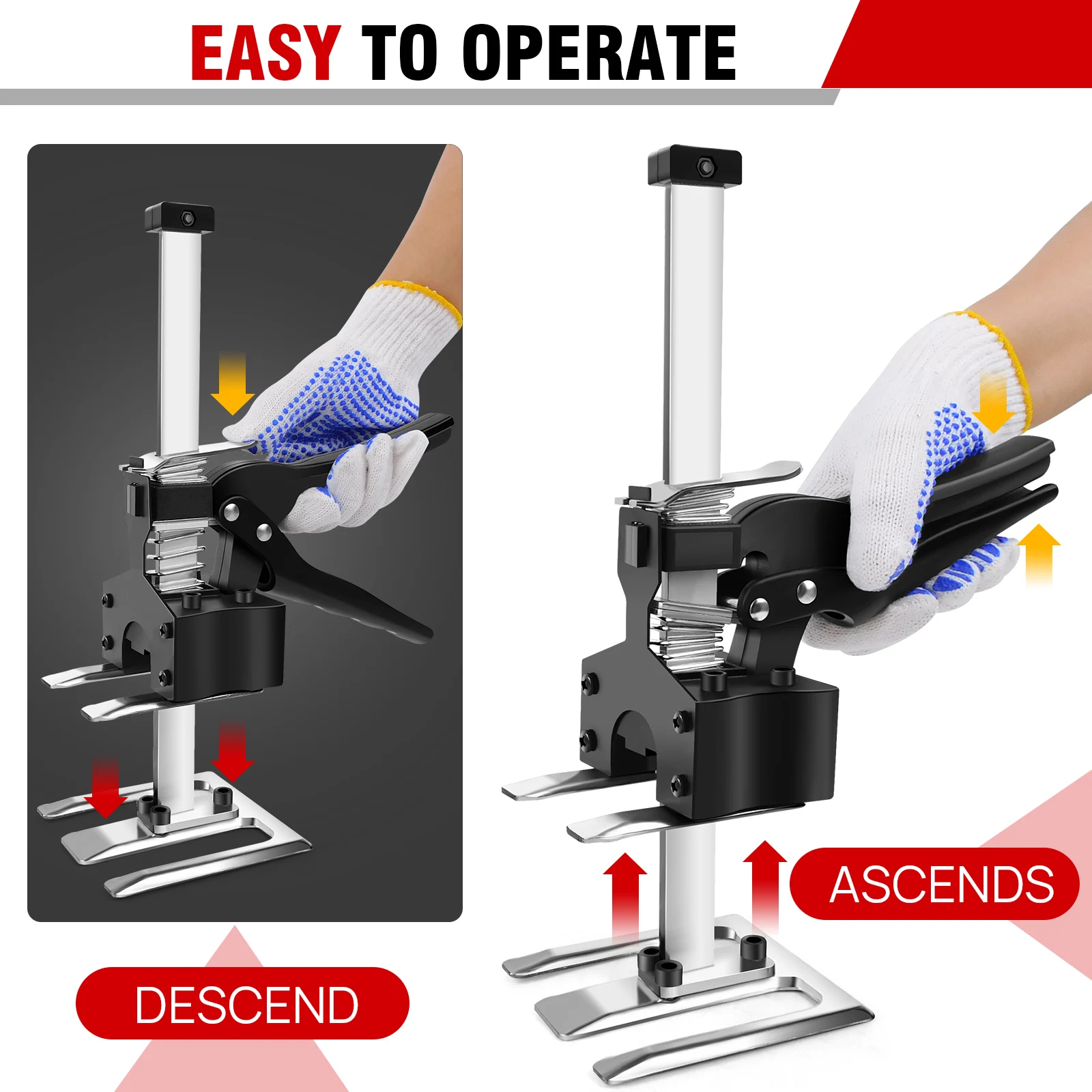 أداة رفع اليد للذراع موفرة للعمالة ، مقوم ضبط ارتفاع متعدد الوظائف ، خزانة لوحة الباب ، رافع اللوحة ، 2 144