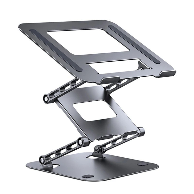 

NEW-Adjustable Laptop Stand Aluminium Foldable Laptop Holder Portable Notebook Tablet Stand For Air Pro Ipad