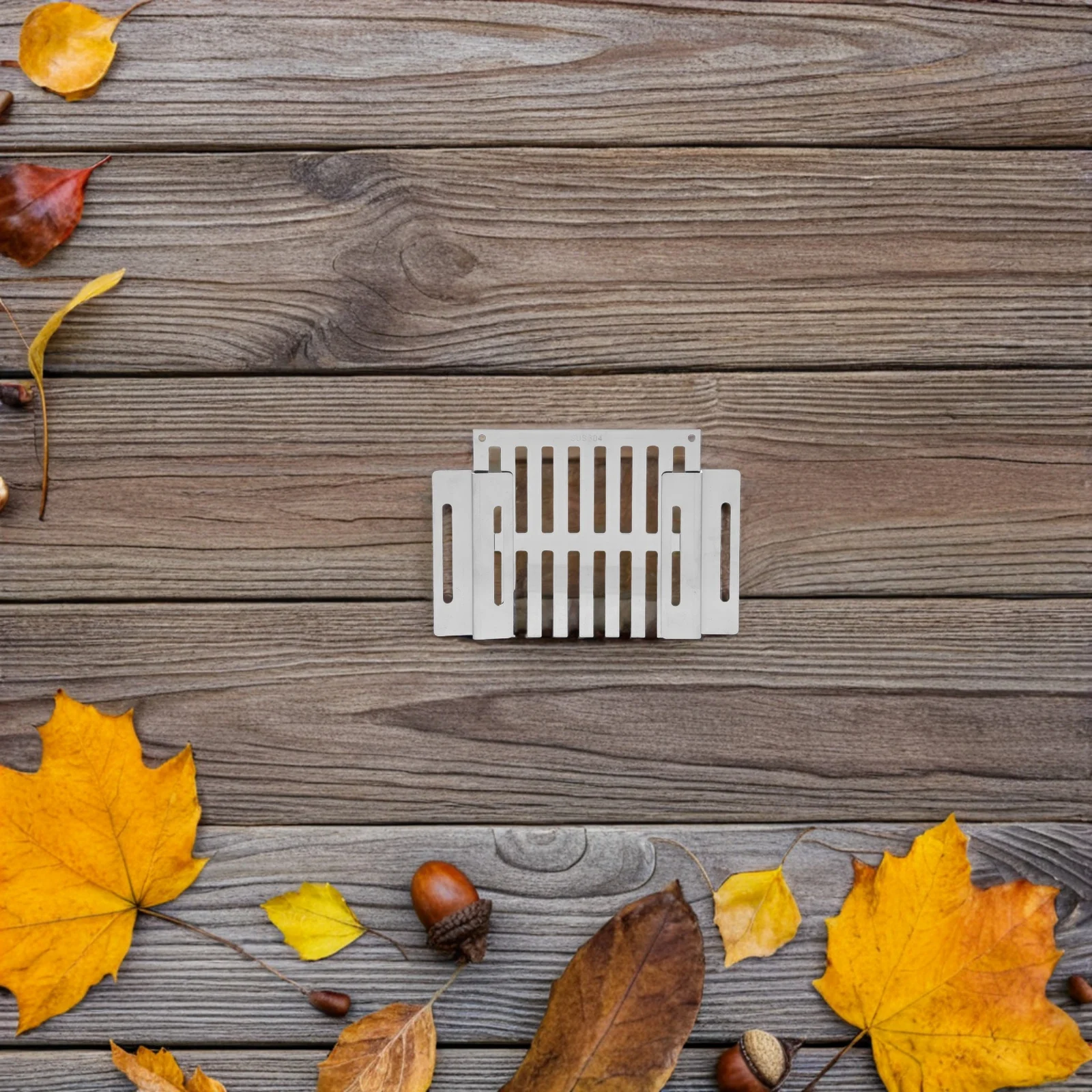 الفولاذ المقاوم للصدأ الطابق استنزاف 12.5X12.5Cm في الهواء الطلق مربع صر الجانب جدار جبل الصرف شبكة الثقيلة مانعة لتسرب الماء #6