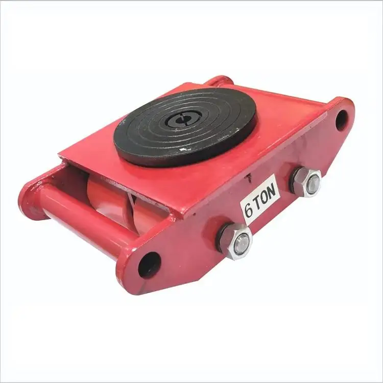 عربة شحن معدات الحركة الصناعية الثقيلة باللون الأصفر أو الأحمر