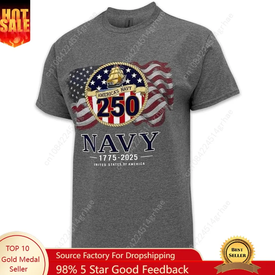 

Armed Forces Gear Navy 250th Anniversary T-Shirt (Graphite)