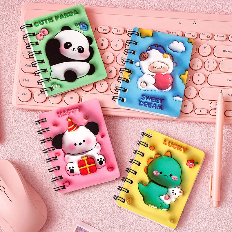 Creative Cartoon Coil Book for Elementary School Students Cute Animal Book Kindergarten Reward Gift Childrens Stationery Prizes