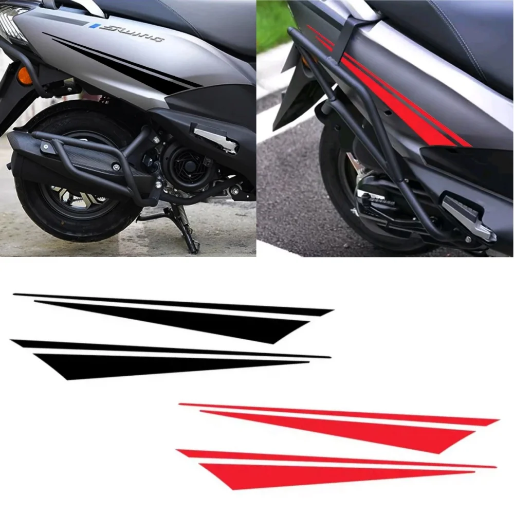

2Pcs Motorcycle Stickers Motorbike Body Racing Styling PVC Waterproof Vinyl Film Decor Decals Motorcycle Ornamental Accessories