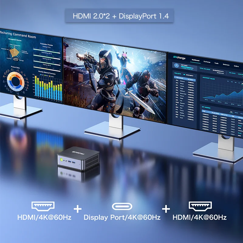 GMKtec NucBox K1 AMD Ryzen 7 6800H بدون ذاكرة وصول عشوائي/SSD كمبيوتر صغير NVMe(PCIe3.0 M.2) نافذة 11 Pro WiFi6E BT5.2 كمبيوتر صغير USB3.2 للعبة