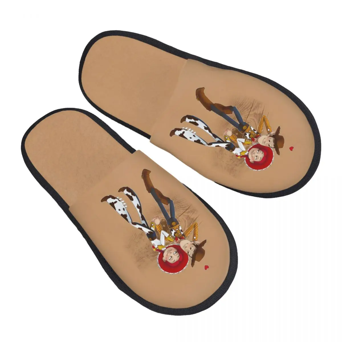 

Custom Toy Story Guest Slippers for Bathroom Women Adventure Animated House Slipper