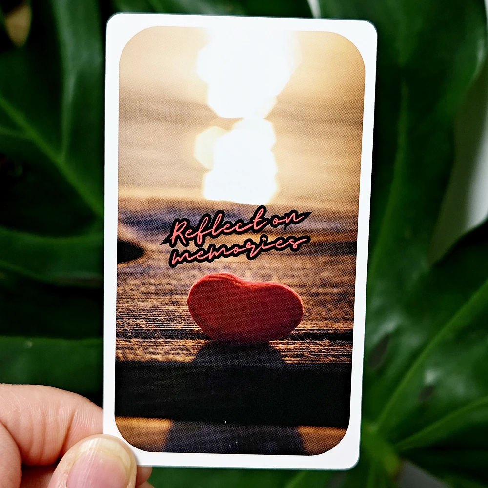 Baraja de oráculo de amor de 10,3x6cm, 54 tarjetas, tarjetas de oráculo de las importaciones del corazón