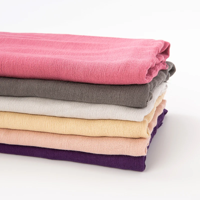 61-Farben-Schal aus weicher Baumwoll-Viskose, Rayon-Material, muslimischer Hijab, nahöstlich, einfarbig, Kopftuch mit Quaste – Detail 15