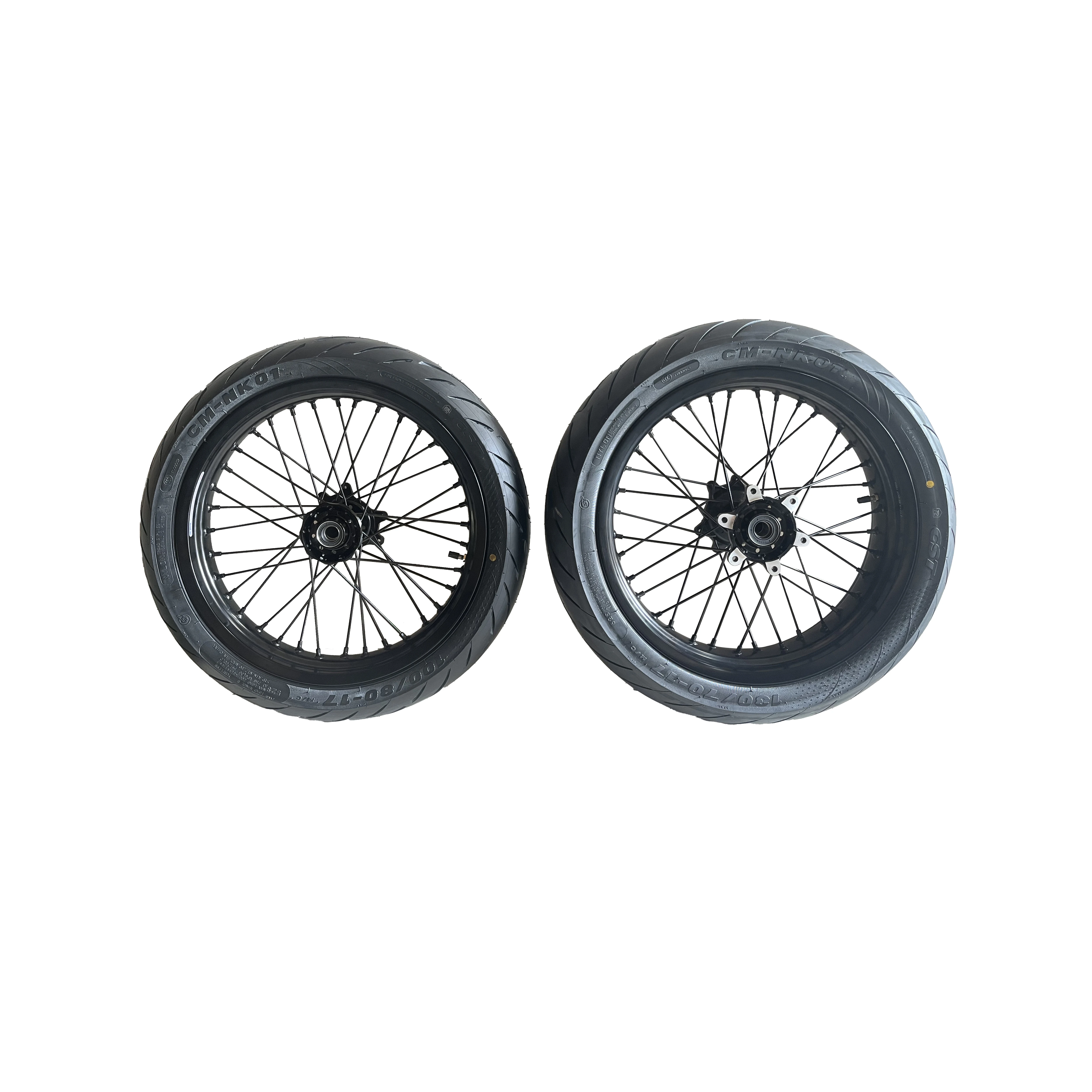 For Surron Ultra Bee 17 Inch Supermoto Rims  Street Conversion Wheel Assembly Front & Rear 17x2.5/17x3.5 Road Tire Condition New