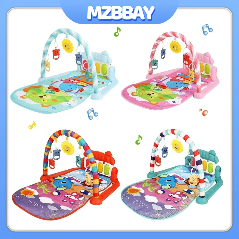 Multifunctionele Baby Fitness Frame Educatieve Deken Gym Pasgeboren Instrument Sussen Piano Speelmatten Vroeg Onderwijs Speelgoed Cadeau
