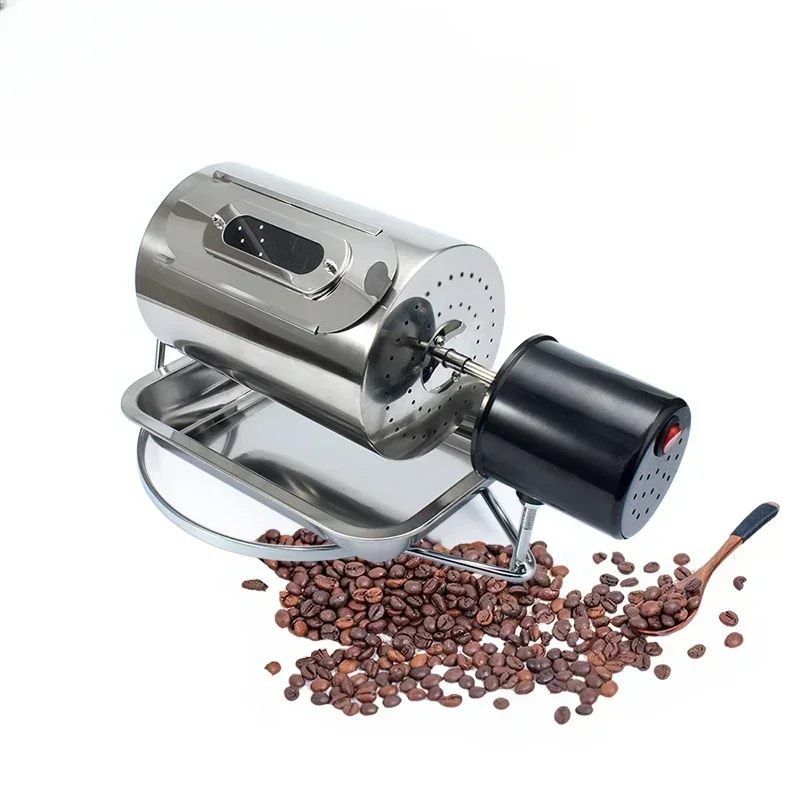 DMWD 110V/220V Coffee Beans Roaster Stainless Steel Cafe Bean Roasting Machine Baking Fry Peanut Grain Nuts Dryer EU US UK Plug