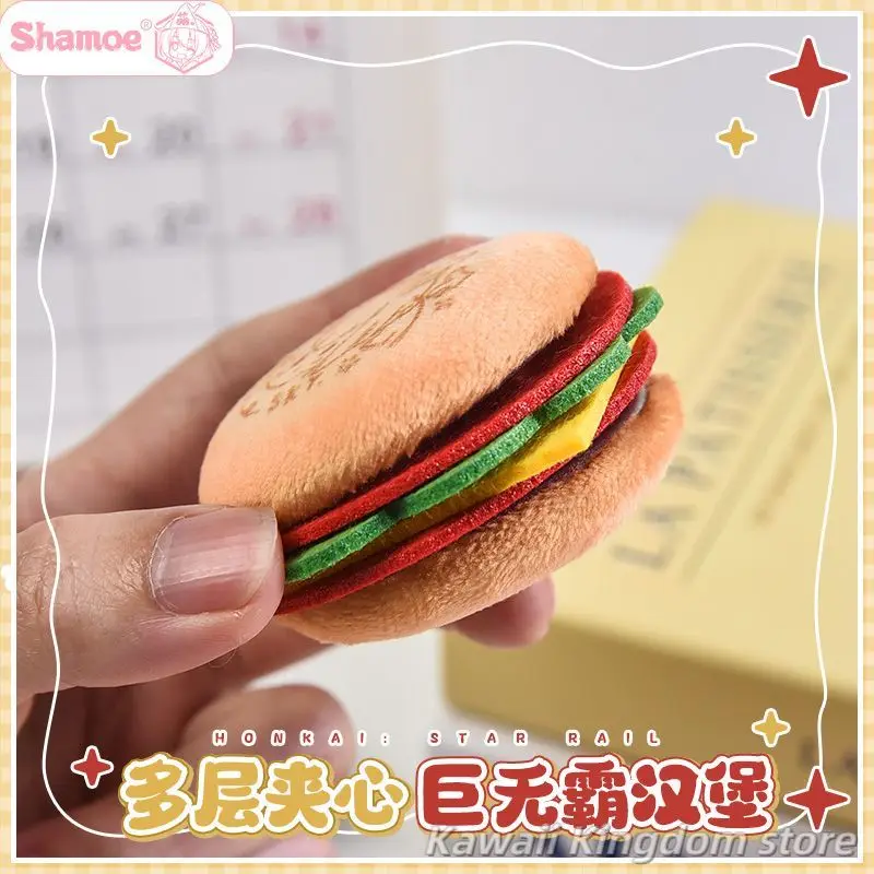 هونكاي: ستار السكك الحديدية جينغ يوان بليد دان هنغ أنيمي تأثيري أفخم زر دبوس لطيف الكرتون بروش شارة ظهره همبرغر قلادة