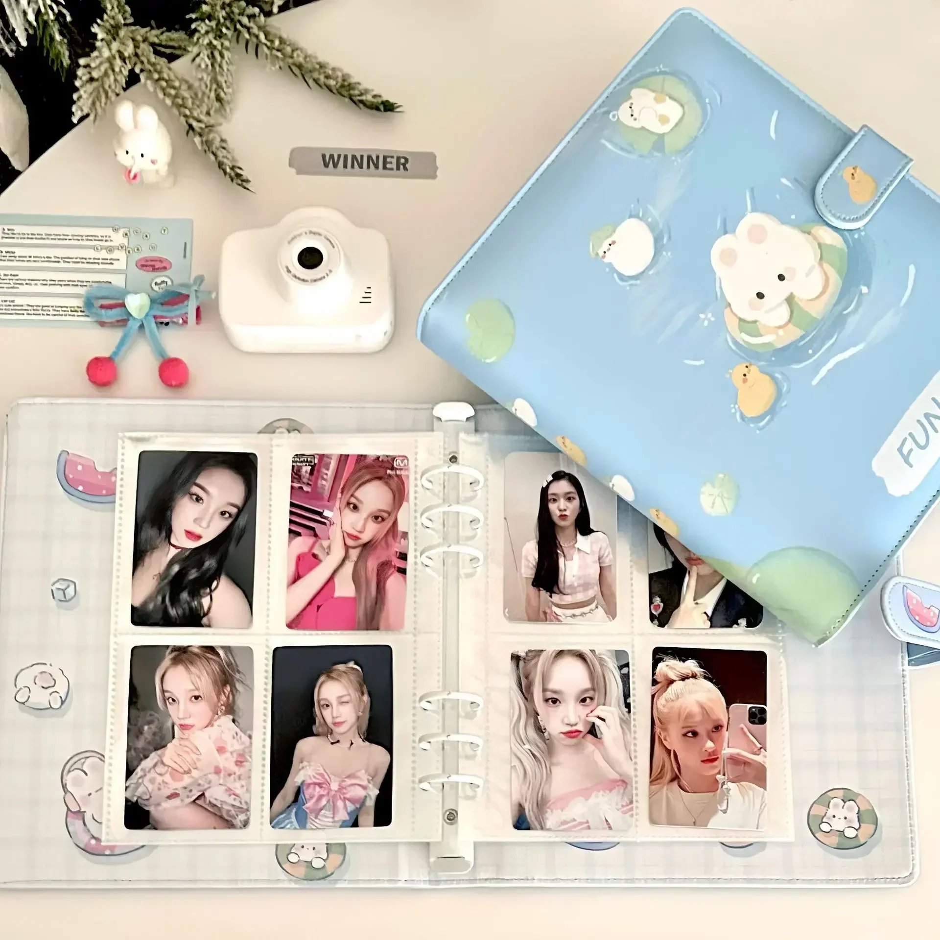 A5 Kpop Idol Photocard Holder PU Photo Album Photo Card Binder Kawaii Photocards Album for Photographs Collect Book Album 콜북바인더