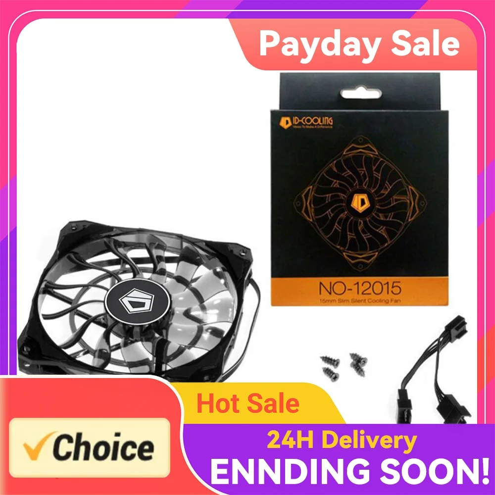 Video Graphics Card Water Cooler Radiator 12cm Chassis Cooling Fan 4 Pin Silent CPU Radiator Heatsink Cooler