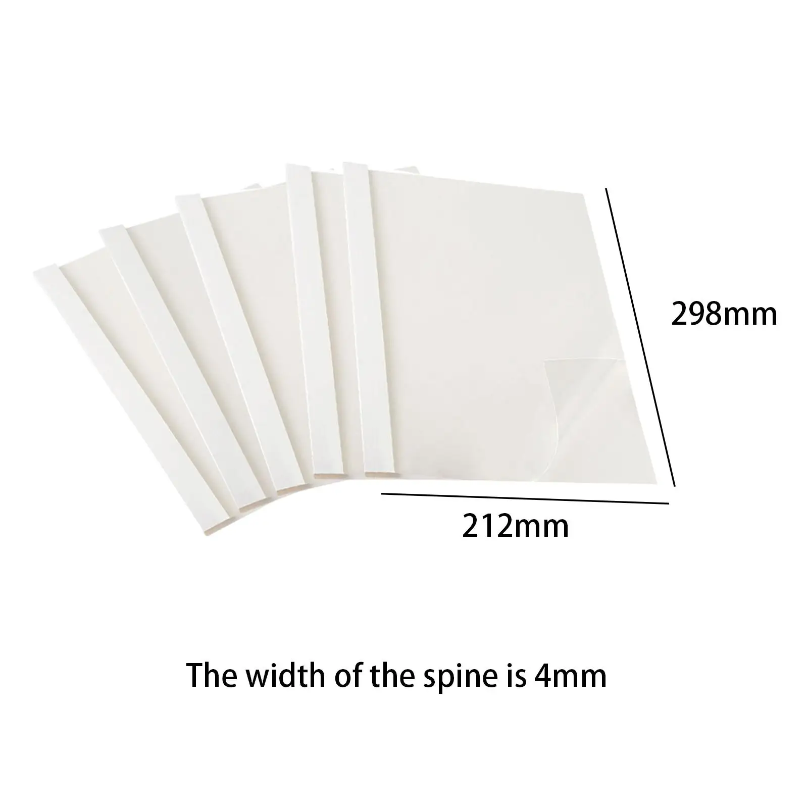 10 Pieces Thermal Binding Covers A4 Thermal Binding Storage File File Holder Covers for Business Contract Office Home Documents