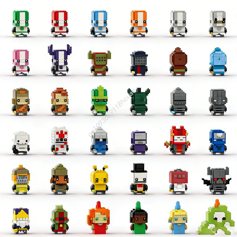 

5010pcs MOC Brickheadz Castle Crashers Collection Model Building Blocks Construction Christmas Gift Toys Creative Idea Education