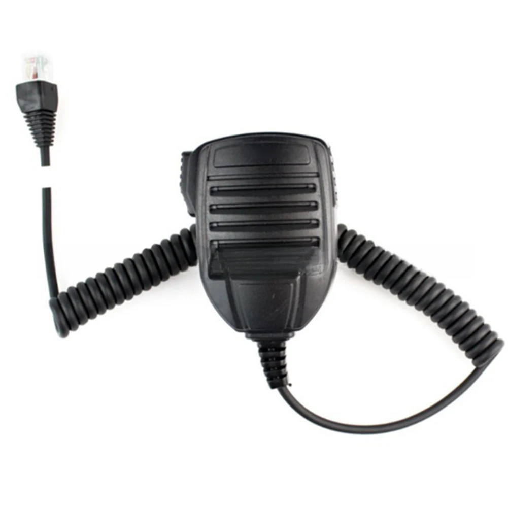 لعشاق القيادة المستقلة ميكروفون متنقل أسود 8 دبوس ميكروفون متنقل مع زر PPT موصل 8 دبوس مادة ABS #2