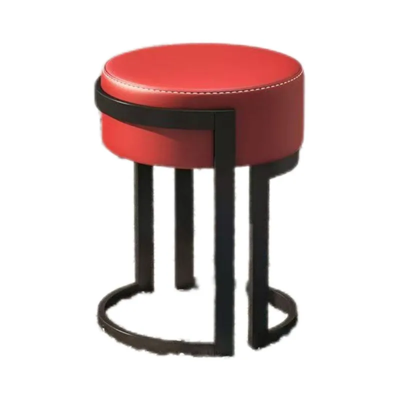 Food and beverage burger shop, milk tea shop, tables and chairs, round stools, winter melon stools, hardware leather stools,