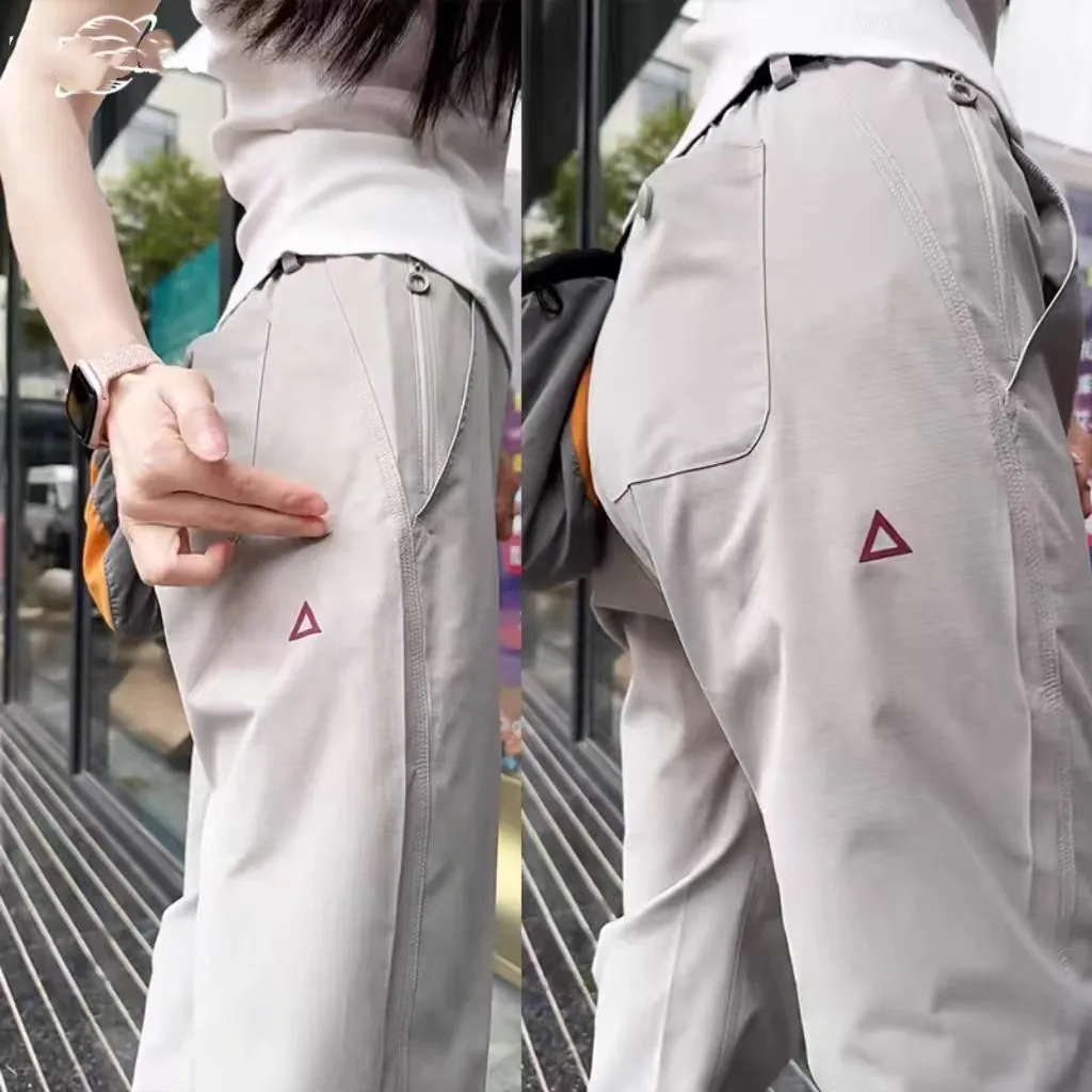 Outdoor Mens Casual Pants Tapered Fleece Lined Loose Fit Work Trousers  White Label High End Functionality for Autumn