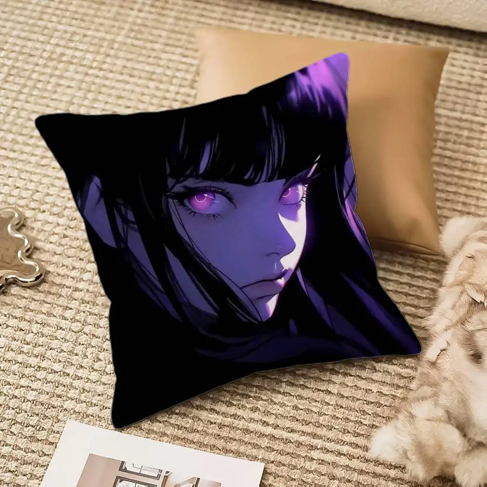 Cool H-Hyuga H-Hinata Pillow Case Anti-dustmite Invisible zipper Sofa Bed